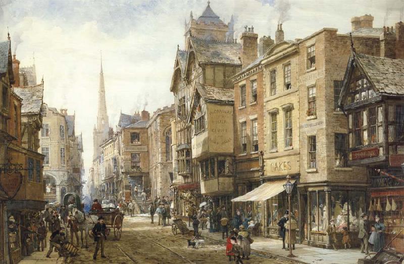 The Cross,Eastgate,Chester, Louise Rayner